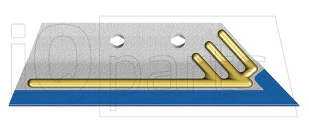 Düngereinlegeschar 066868VDH 12MM RH ; DIAMANT/HARDFACE